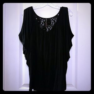 Lace back shirt
